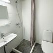 Lyst badeværelse på Hotel Vildbjerg